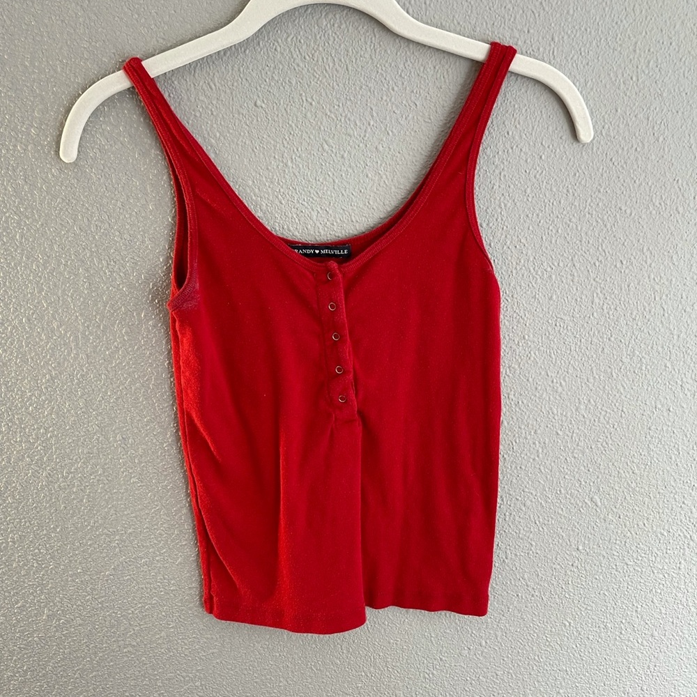 Brandy Melville red tank top